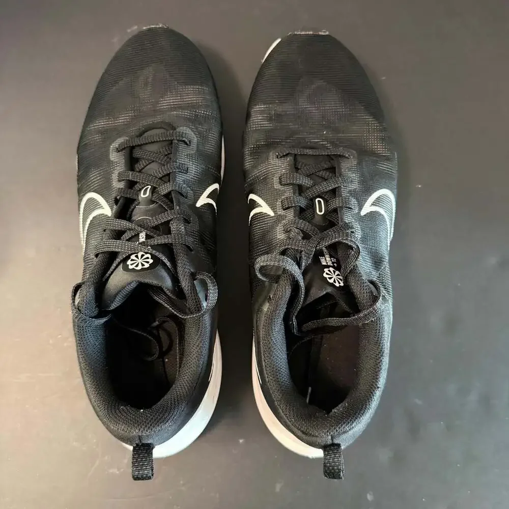 Nike Downshifter‎ 12 Running Shoes Black White Size 10